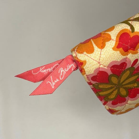 Vera Bradley Folkloric Travel Wallet Organizer Pink Green Floral Retired 2011 - Picture 6 of 11